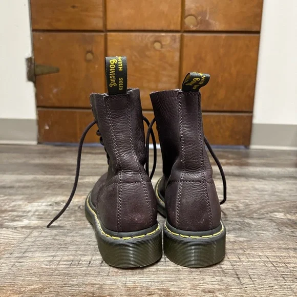 Dr. Martens 1460 Burgundy Lace Up Boots - Size 38/7 - Picture 3 of 5